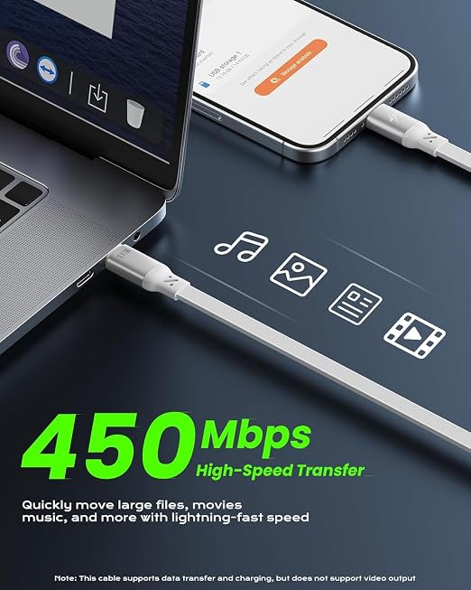 iOttie Basix 100W Retractable USB-C Cable Fast Charging USB C-to-C Cable with 4 Adjustable Cable Lengths USB C Cable for iPhone 17/17 Air/17 Pro/Pro Max 16 15 Series Samsung S24/23+