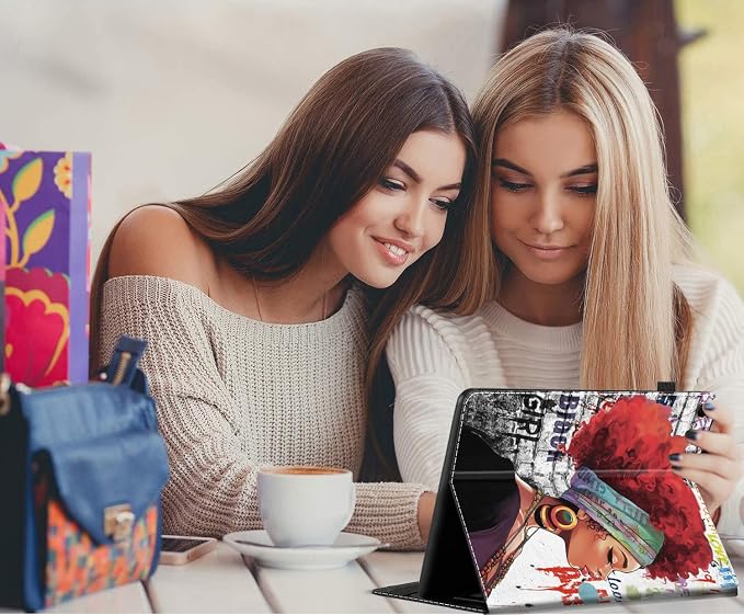 Case for Amazon Fire Max 11 Tablet (13th Generation 2023 Release) Multi-Angle Smart Stand Cover Auto Sleep/Wake for Fire 11 Max Tablet，African American Women Inspirational Quotes