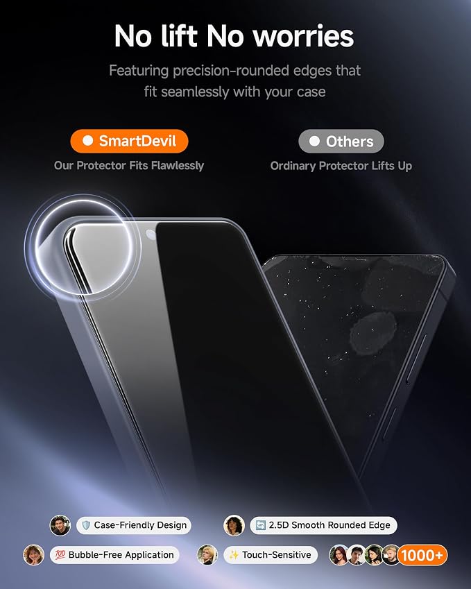 SMARTDEVIL [3 Pack for Samsung Galaxy S24 Screen Protector Finger Print Reader Compatible Fast &amp Easy Installation Clear 9H Tempered Glass Film Alignment Frame [Dust-Free &amp Bubble-Free]