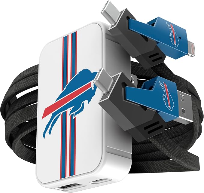 SOAR NFL Slim Wall Charger and 4 In 1 Multi Charging Cable