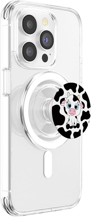 Cute Kawaii Cow Lover Women Girls Kids PopSockets Adhesive PopGrip