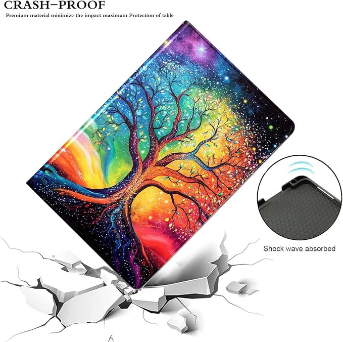 Case for iPad 9th/8th/7th Generation (2021/2020/2019) 10.2-inchSlim PU Leather Cover Adjustable Stand Auto Wake/SleepAurora Over Mountains