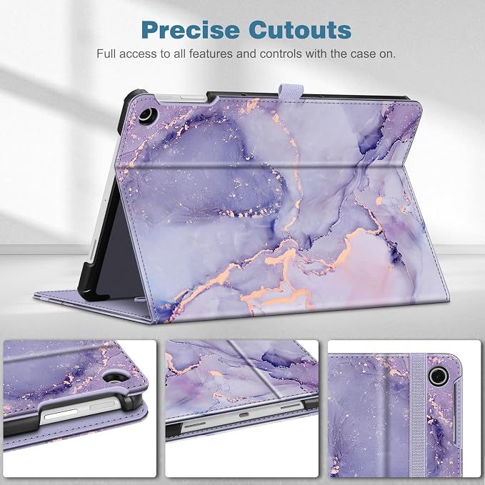 Fintie Case for Google Pixel Tablet 11 inch 2023 Multi-Angle Viewing | Protective Stand Cover with Pocket &amp Pencil Holder Compatible with Charging Speaker Dock Blossom