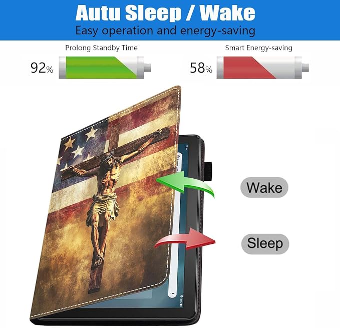 Case for Amazon Fire HD 8/HD 8 Plus Tablet (8 12th/10th Generation 2024/2022/2020 Release) Slim PU Leather Stand Folio Cover with Auto Wake Sleep African Woman Wolf