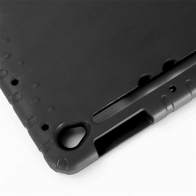 Kids Case for Samsung Galaxy Tab S10 FE Plus 13.1 (2025) Techcircle Handle Stand Light EVA Foam Bumper Protective Rugged Drop Protection Child Proof Cover Black