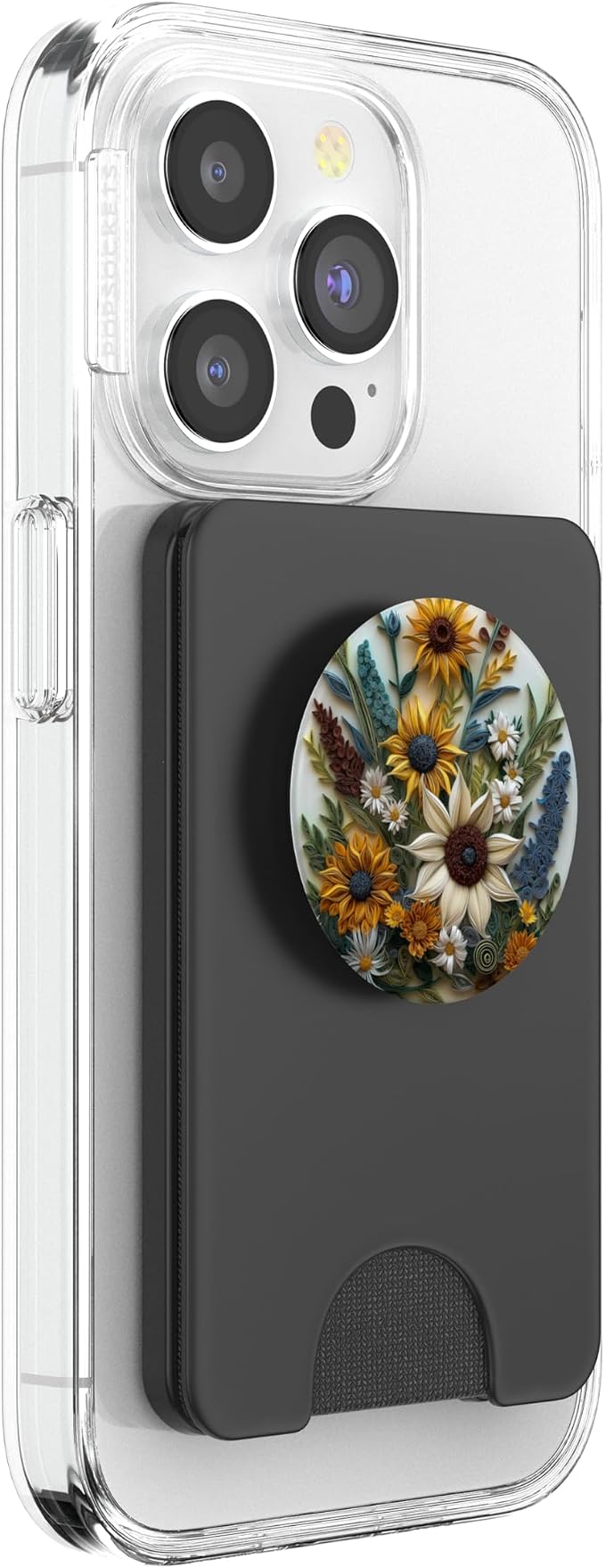 Boho Chic Floral Pattern Mixed Flowers Bouquet PopSockets PopGrip for MagSafe