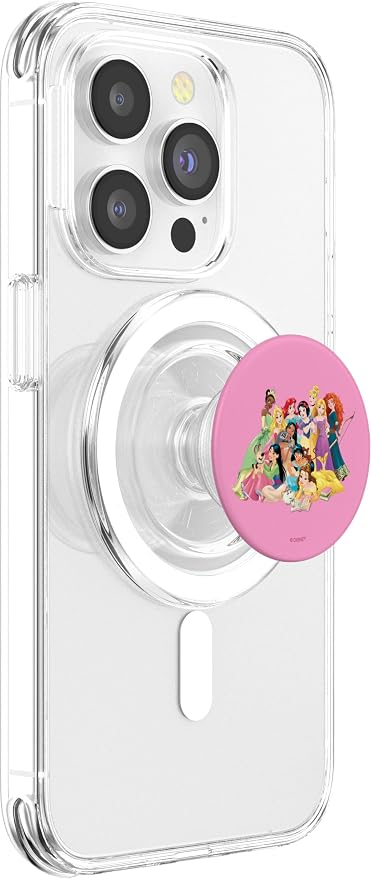 Disney Princesses Group Photo in Pink PopSockets Adhesive PopGrip