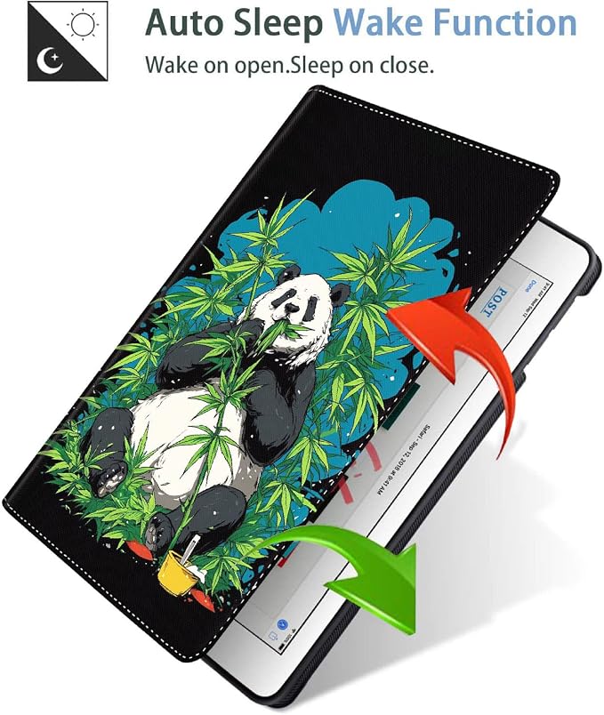 Case for iPad (A16) 11th Generation 11 Inch (2025) iPad 10th Generation 10.9 Inch (2022)，Slim Fit Foldable Standing Cover Case with Auto Sleep/Wake ，Moth Moon