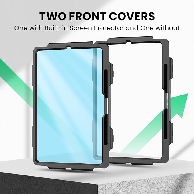 SEYMAC for iPad 9th/8th/7th Generation Case 10.2 2021-2019 Full-Body Shockproof Protective Case with Screen Protector Rotating Stand/Handle/Shoulder Strap for iPad 10.2 Blue/Black