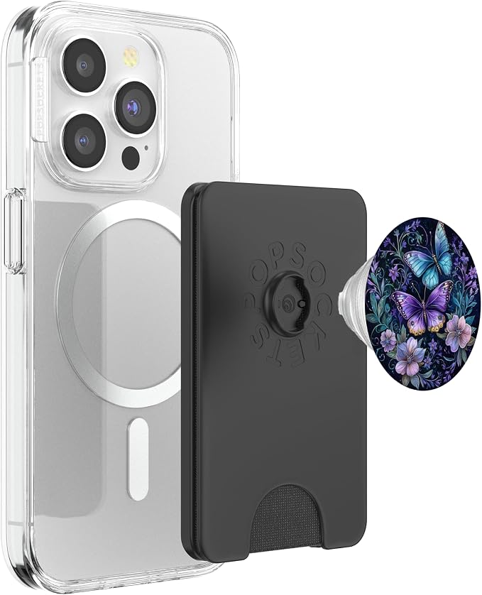 Purple Butterfly Lover Entomology Bug Flying Insect PopSockets Adhesive PopGrip