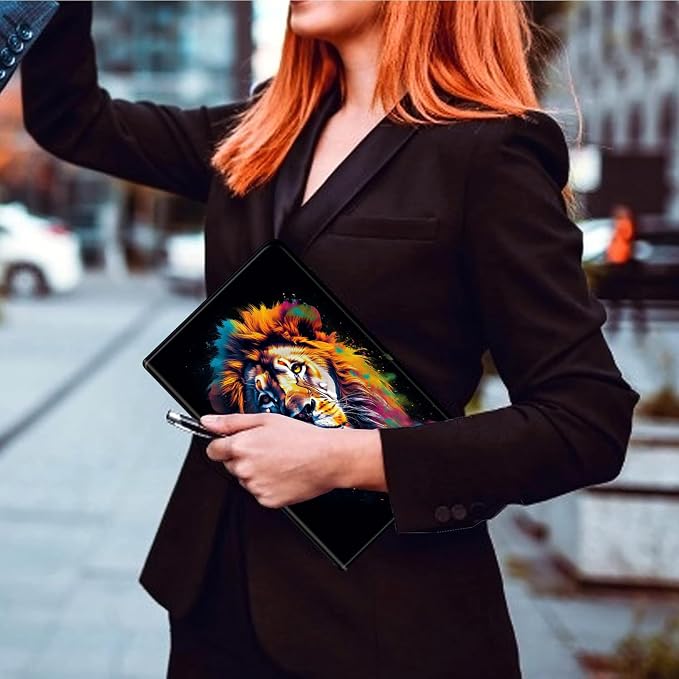 Case for iPad (A16) 11th Generation 11 Inch (2025)iPad 10th Generation 10.9 Inch (2022)PU Leather Slim Standing Smart Coverwith Auto Sleep/WakeBall on Fire