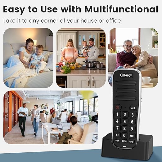 Intercoms Wireless for Home, 1 Mile Long Range for House Business Office, Handheld Room to Room Communication System, Rechargeable Loud & Clear 10-Channel Anti-Interference Intercom System