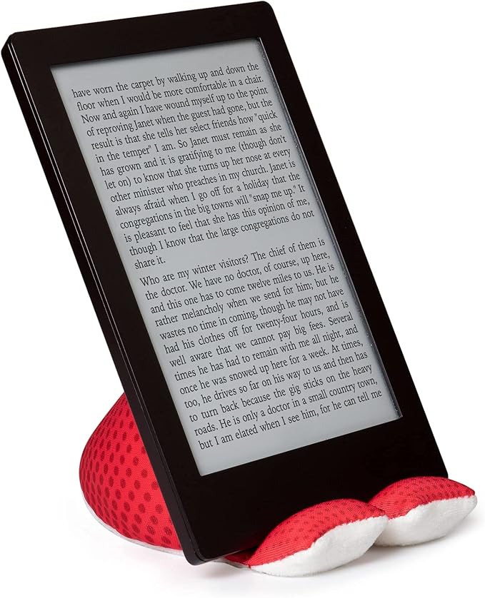 Plusheez Mobile Phone Holder | 2 in 1 Phone Stand with Micro Fibre Wipe | Screen Cleaner | Universal Phone Stand for Kids Children Adults | eReader/Kindle/Smartphone/Small Tablet Compatible (Bird)
