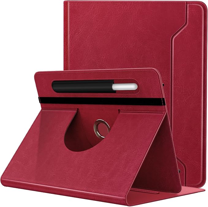 TiMOVO Universal Rotating Case for 11 Inch Tablet Black | 360 Degree Rotating Stand Pen Pocket 9 10 10.1 Inch Android Touchscreen Compatible