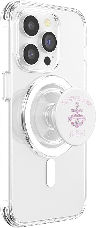 Proud Coast Guard Mom Phone Tablet Gadget Gift PopSockets Adhesive PopGrip