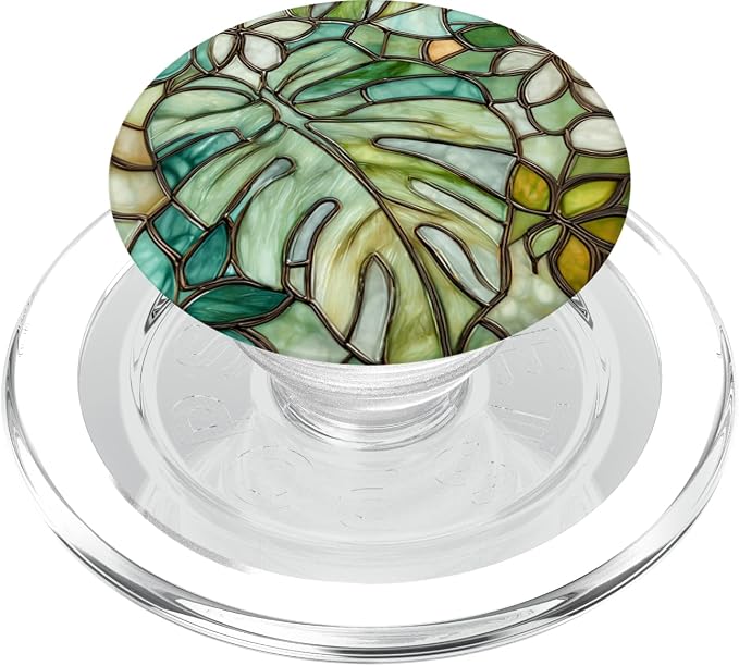 Monstera &amp Monstera Leaves Green Leaves Monstera Leaf PopSockets Adhesive PopGrip