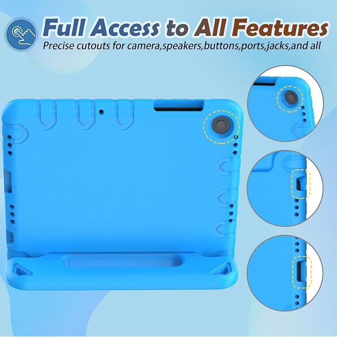LTROP Shockproof Lightweight Convertible Handle Stand Case for Samsung Galaxy Tab A11 Plus 2025 / A9 Plus 11 Inch 2023 with Built-in Screen Protector Galaxy Tab A11+ / A9+ Case for Kids Black