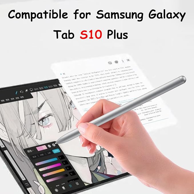 Galaxy Tab S10 Ultra S Pen Replacement for Samsung Galaxy Tab S10 UltraTab S10+S10 Lite Stylus Pen Replacement for Galaxy Tab S10 Ultra S Pen with Tips/Nibs (Black)