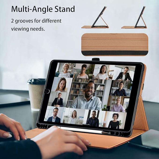 Case for iPad 5th / 6th Generation (2018/2017) iPad 9.7 Inch iPad Air 2 / iPad Air Multi-Angle Viewing Stand with Hand Strap Auto Wake SleepBlack