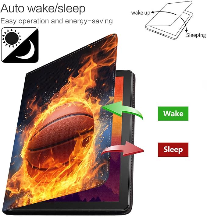 Case for Samsung Galaxy Tab S10 Lite/ S10 FE/ S9 FE 5G 10.9 Inch/ S9 11 Inch - Slim PU Leather Folding Stand Folio Cover with Auto Sleep/Wake - African American Girl