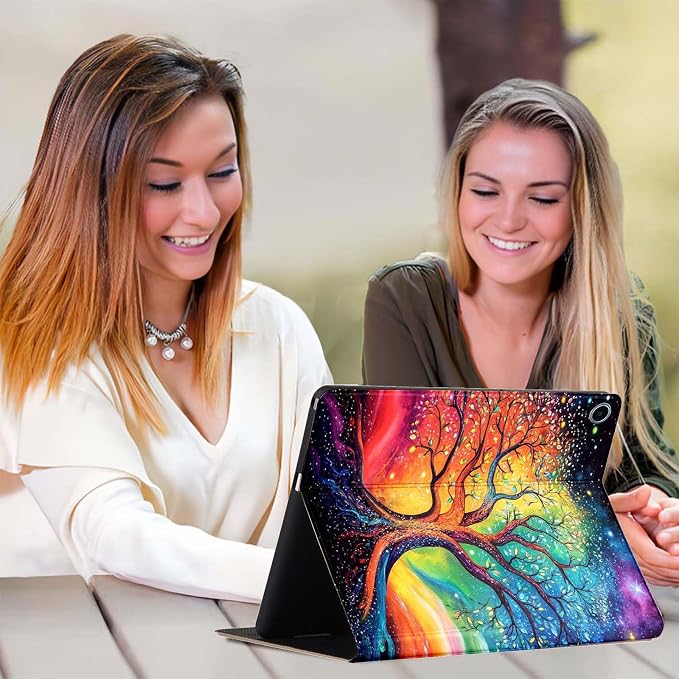 Case for iPad 9th/8th/7th Generation (2021/2020/2019) 10.2-inchSlim PU Leather Cover Adjustable Stand Auto Wake/SleepAurora Over Mountains