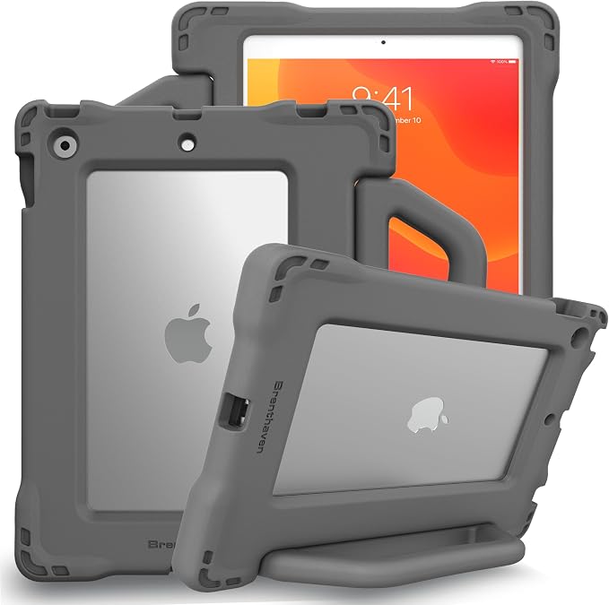 Brenthaven Bounce Rugged iPad Case Fits ONLY Apple 11th Gen 2025 &amp 10th Generation 2022 (10.9-inch) Drop Tested Cover - Gray