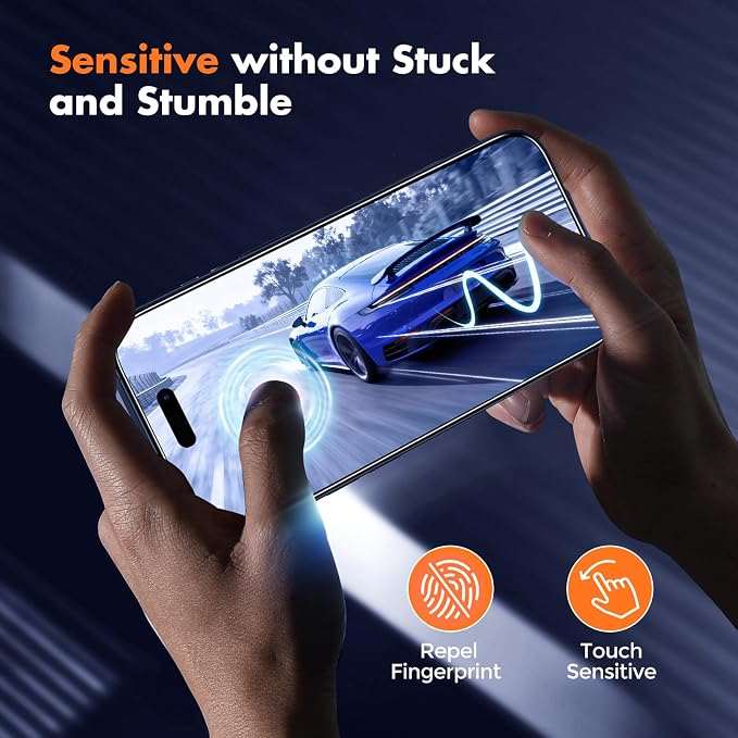 UNBREAKcable 3-Pack Screen Protector for iPhone 15 Double Shatterproof Tempered Glass [Easy Installation Frame] [99.99% HD Clear] [9H Hardness] [Full Coverage] [Case Friendly] for Apple 15 6.1 inch