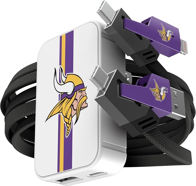 SOAR NFL Slim Wall Charger and 4 In 1 Multi Charging Cable