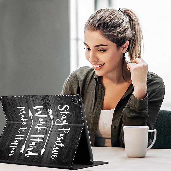 Case for Galaxy Tab S5e Case 2019 10.5 Tablet SM-T720/T725，Anti Slide Premium PU Leather Multi-Angle Viewing Folio Stand Case Cover for Samsung Galaxy Tab S5e Tablet 10.5 Inch - Black Cat Art