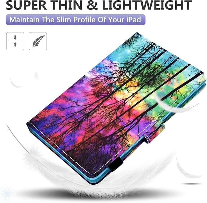 Dteck Universal Case (7.9 to 8.4) - Fold Stand Protective Flip Case for Apple iPad mini/Samsung Galaxy Tab 8.0 8.4 /Lenovo Tab 8 /onn. 100003561 8 Tablet Pro/Android Tablet 8 Inch (Blue Pink)