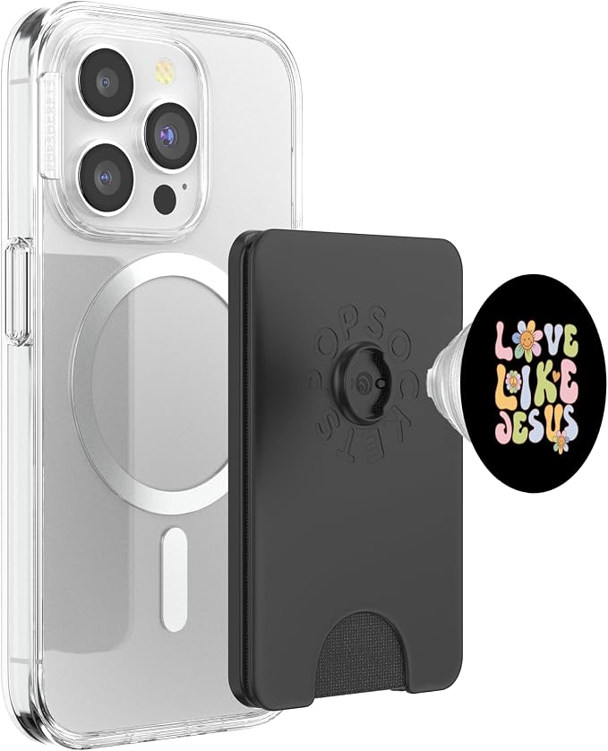 Groovy Love Like Jesus Religious God Christian Graphic PopSockets Adhesive PopGrip