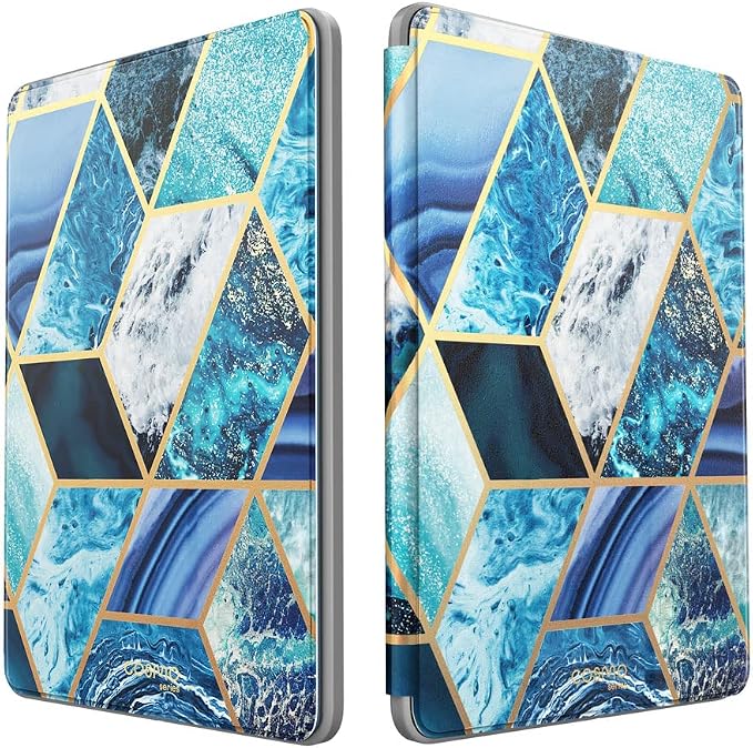 i-Blason for iPad mini 7 Case iPad mini 6 Case 8.3 inch Marble | Built-in Screen Protector Auto Sleep/Wake Pencil Holder Trifold Stand Full-Body Protection