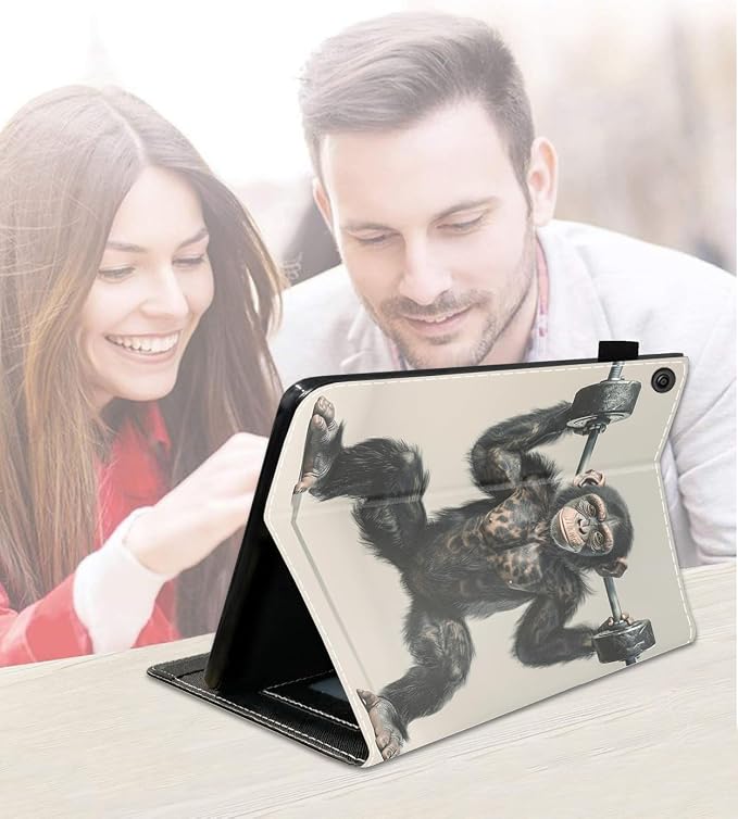 Case for Amazon Fire HD 10 Tablet (9th/7th Generation 2019/2017 Release) Slim PU Leather Cover with Card Slot &amp Auto Wake/Sleep for Fire 10.1 Tablet African American Girl