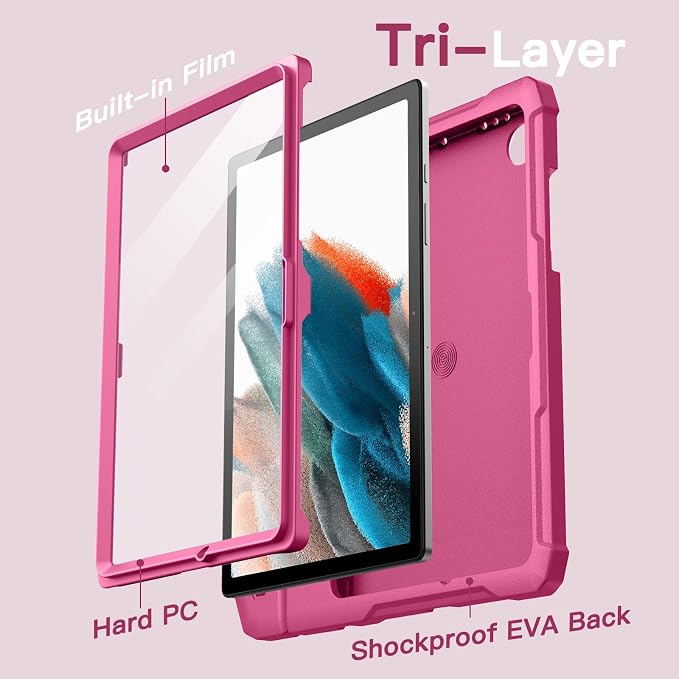 JETech Kids Case for Samsung Galaxy Tab A8 10.5 Blue | For SM-X200/X205/X207 2022 Model Built-in Screen Protector Handle Stand Shockproof Full-Body Protection Kid-Friendly