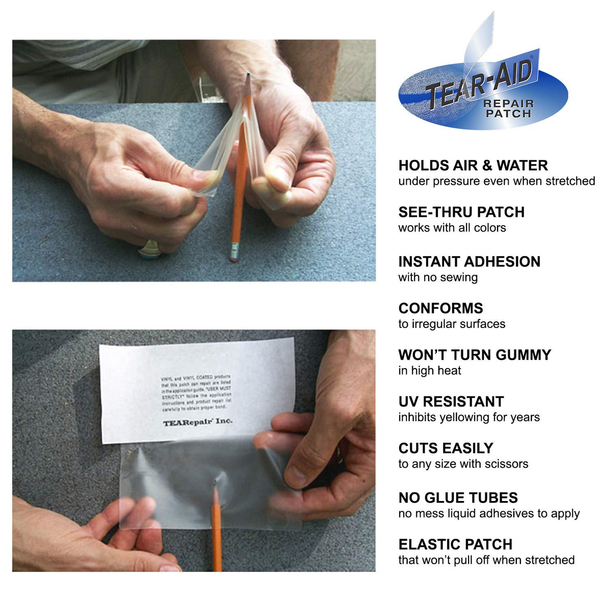 Tear-Aid Vinyl Repair Patch Kit Type B