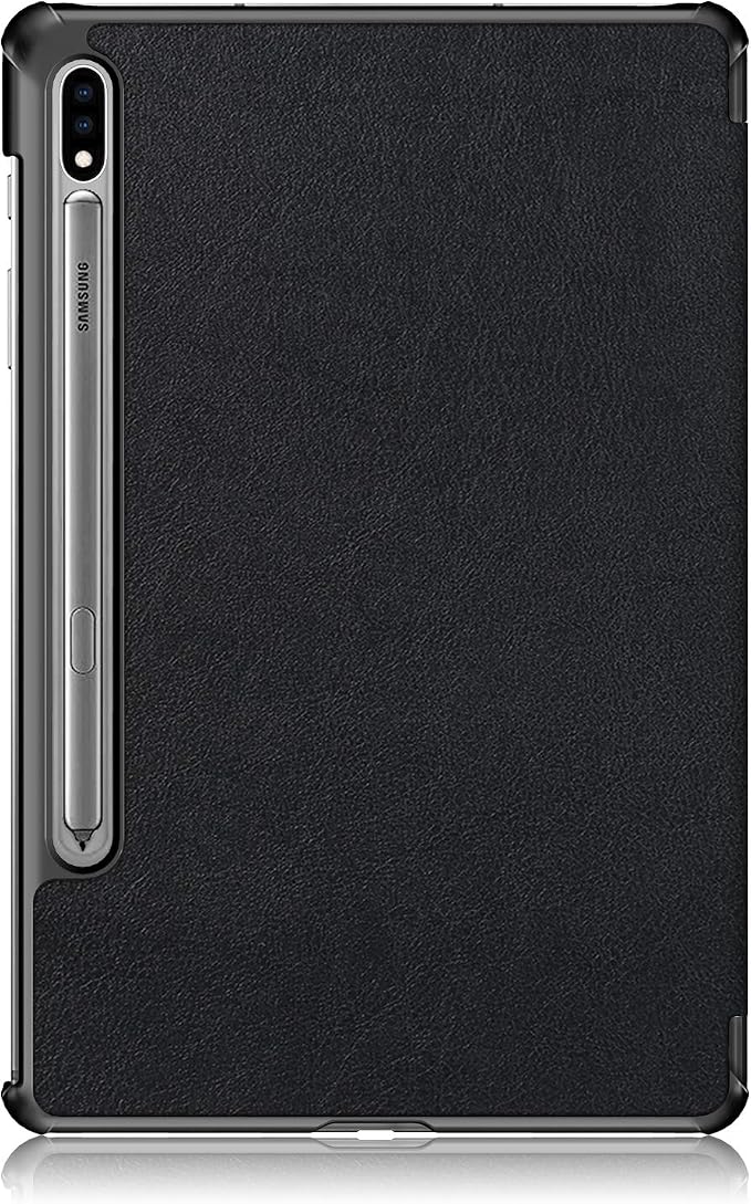 Case for Samsung Galaxy Tab S8 Plus 12.4 2022/S7 FE 2021/S7 Plus 2020 (SM-X800/X806/T730/T733/T736/T738/T970/T975/T976) Lightweight Tri-Fold Stand Thin Cover Auto Wake/Sleep Almond Blossom