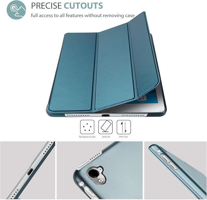 ProCase Smart Case for iPad Pro 9.7 Inch 2016 -Black | Ultra Slim Lightweight Stand Shell with Translucent Frosted Back Cover for iPad Pro 9.7”(A1673 A1674 A1675)