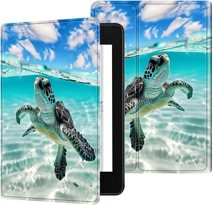 for 6 Kindle 11th Generation 2024/2022 Release Case (Model No: C2V2L3) E-Reader Multi-Angle Viewing Shockproof Smart Protective Case with Auto Wake/Sleep Baseball