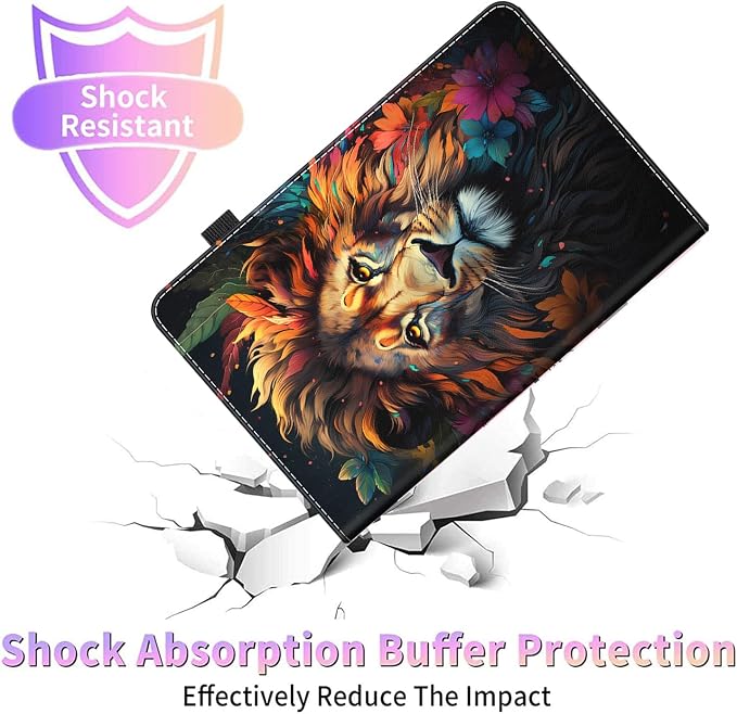 Case Fits All-New Amazon Kindle Fire HD 10 &amp 10 Plus Tablet (13th/11th Generation 2023/2021 Release) 10.1 Durable Shockproof Protective Cover with Auto Wake/Sleep，Black Woman Queen Afro Design