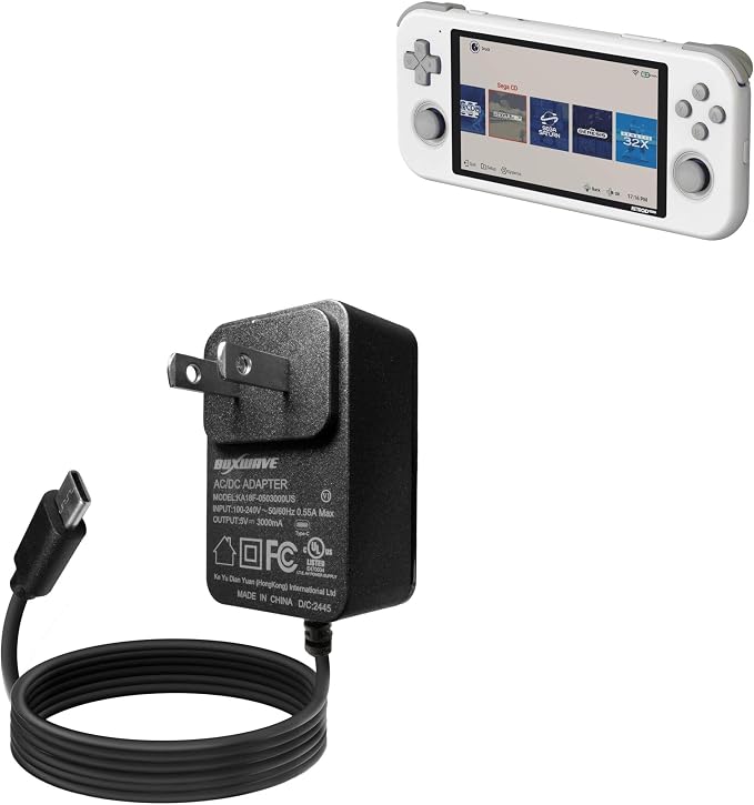 BoxWave Charger Compatible with Retroid Pocket 3 - Wall Charger Direct (15W) Rapid Charge Your Device with Built-in 3ft Cable