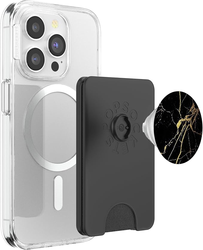 Black Gold-Marble PopSockets Adhesive PopGrip