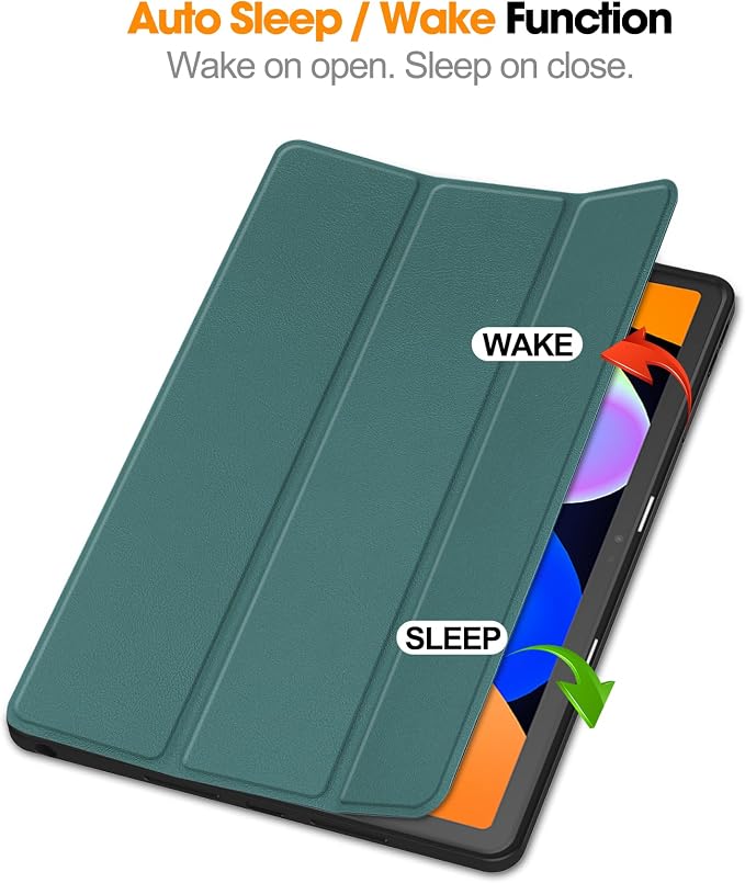 YRH for Idea Tab Pro 12.7 inch Case 2025 with Pen Holder Soft TPU Back Tablet Cover Case with Auto/Sleep (Black)