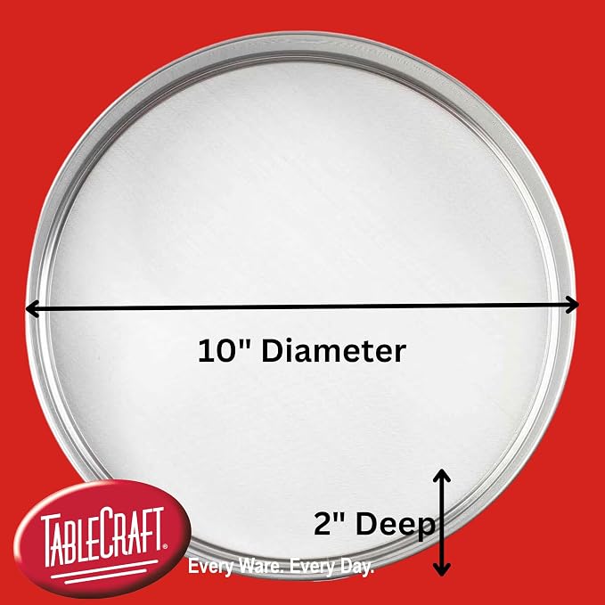 Tablecraft Fine Mesh Sieve Strainer, 10-Inch Round Durable Stainless Steel