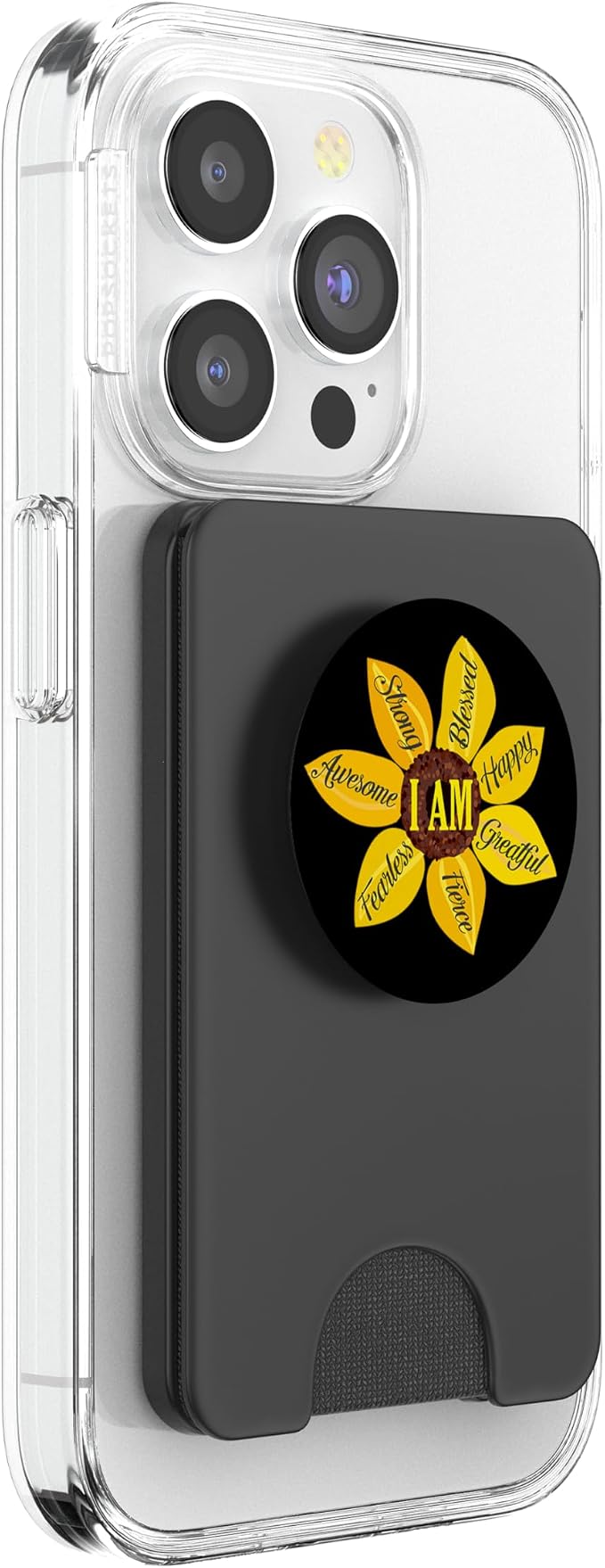 Inspirational Quote Apparel Inspirational Gifts Sunflower PopSockets Adhesive PopGrip