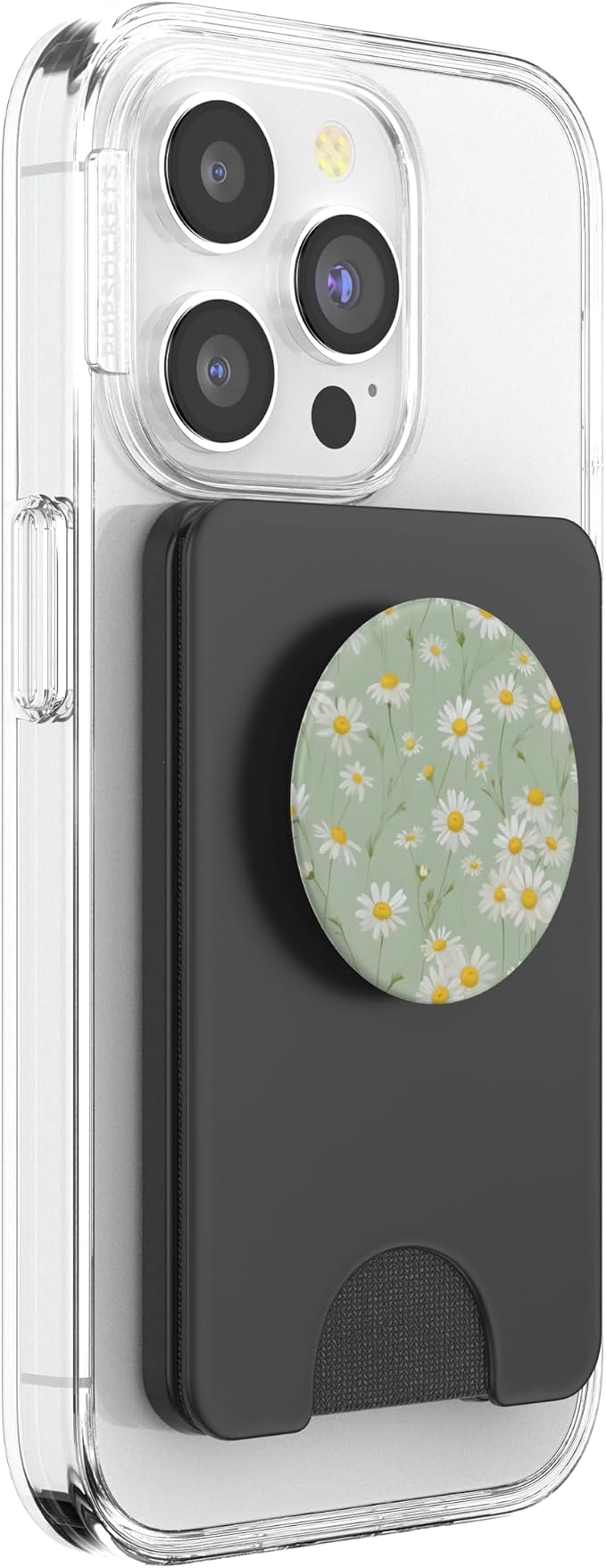 Daisy Flower Floral Sage Green PopSockets Adhesive PopGrip