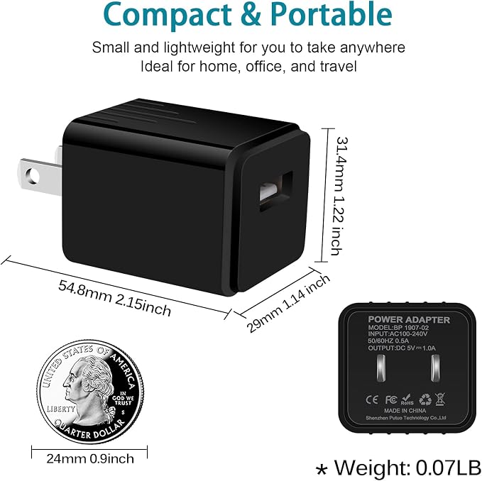 Micro Charger Phone Android Cables for Samsung Galaxy A9 Star LiteC8 J8 J7 | J3V J5J7V J3 Prime CrownS7 S6 S5 1A Wall Charger Box6FT Fast Micro Charging Cable