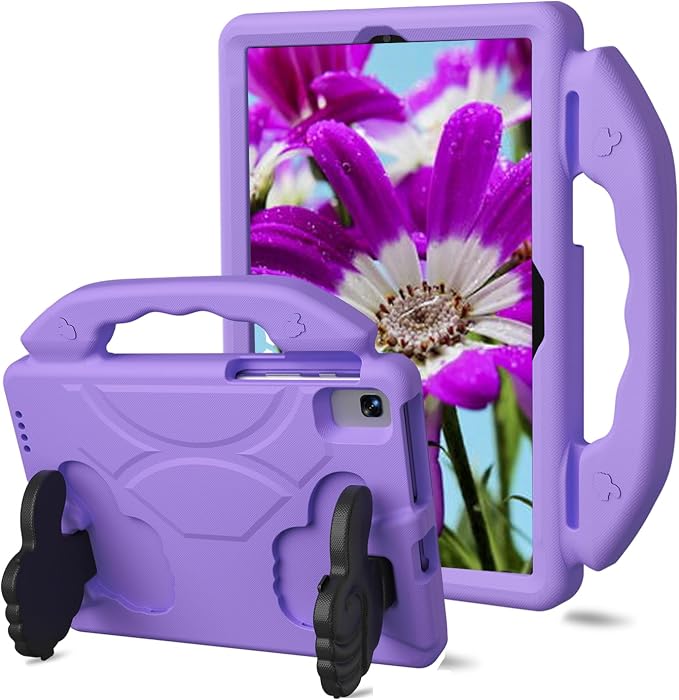 Kids Tablet Case with Built-in Kickstand and Handle Shockproof Cover Compatible with Lenovo Tab M10 FHD Plus 10.3Samsung Galaxy Tab A7/S6 Lite 10.4”Blue