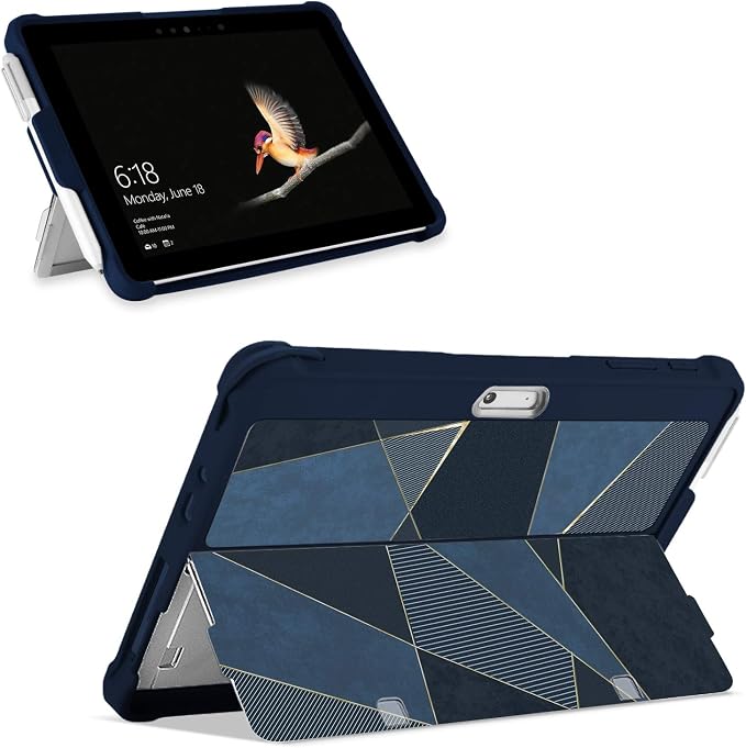 for Surface Go 3 Case Surface Go 2 Case Surface Go Cases Shockproof Rugged Folio Surface Go 3/ Go 2/ Go Protective Cases Cover Compatible with Microsoft Surface Go 2/ Go 3/ Go 10 inch Tablet