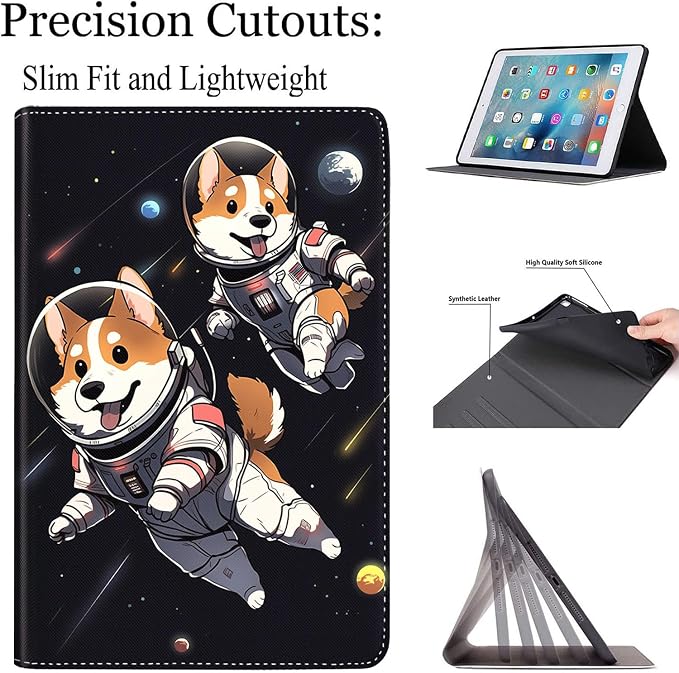Case for New iPad (A16) 11th Generation 11 Inch 2025for iPad 10th Generation 2022 10.9 Inch Multi-Angle Stand Smart Cover Shockproof with Auto Wake/Sleep Baby Dragon