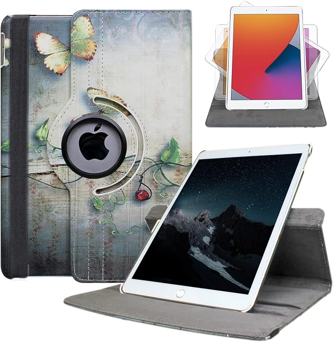Case for ipad pro 12.9 inch 2nd &amp 1st Generation Old Model 2017/2015 MP6G2LL/A MQDA2LL/A MPLL2LL/A ML0F2LL/A ML3K2LL/A ML0N2LL/A ML0R2LL/A with Rotating Stand Auto Sleep/Wake (Blue)
